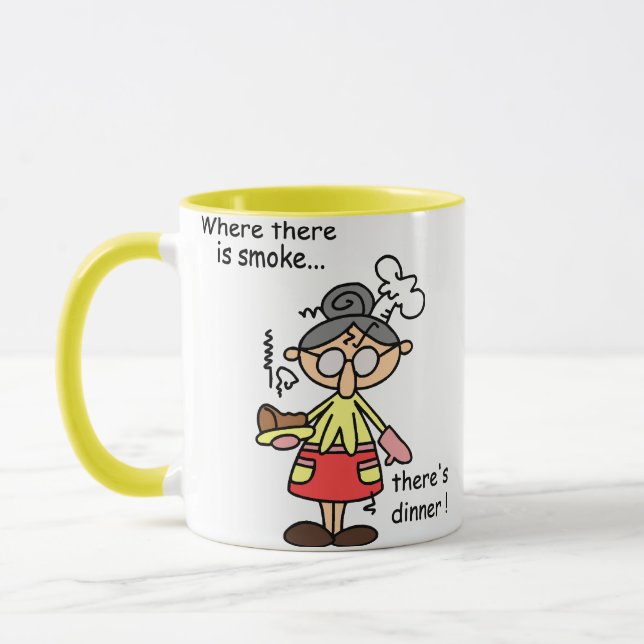 Caneca Fumo e t-shirt e presentes do comensal (Esquerda)