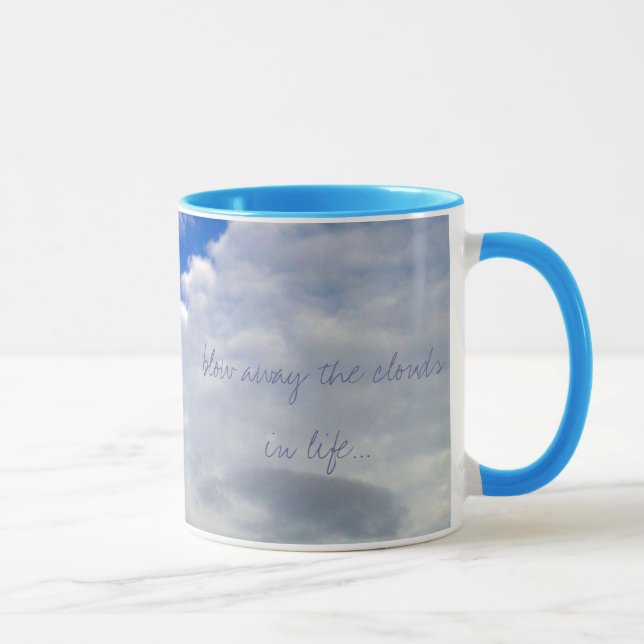 Caneca Funda afastado as nuvens na vida…, pH… (Direita)