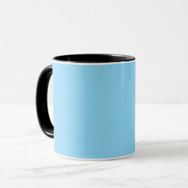Caneca Fundo azul claro sólido uniformemente colorido