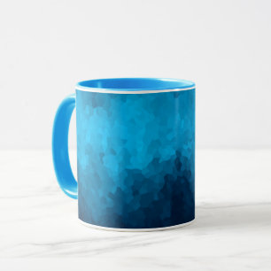 Caneca Fundo Azul Cristalizado por Abstrato