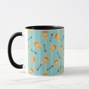 Caneca fundo com gatos