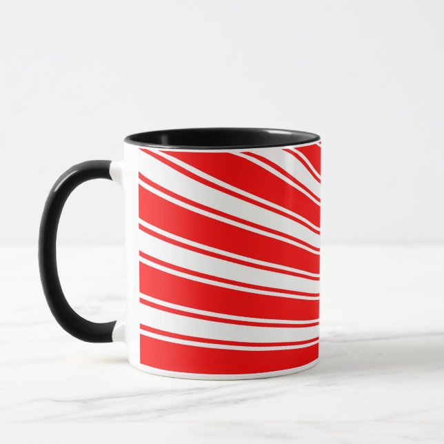 Caneca Fundo dos Raios Sun Funky Vermelho Retroativo (Esquerda)