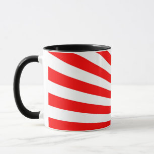 Caneca Fundo dos Raios Vermelhos Retroativos