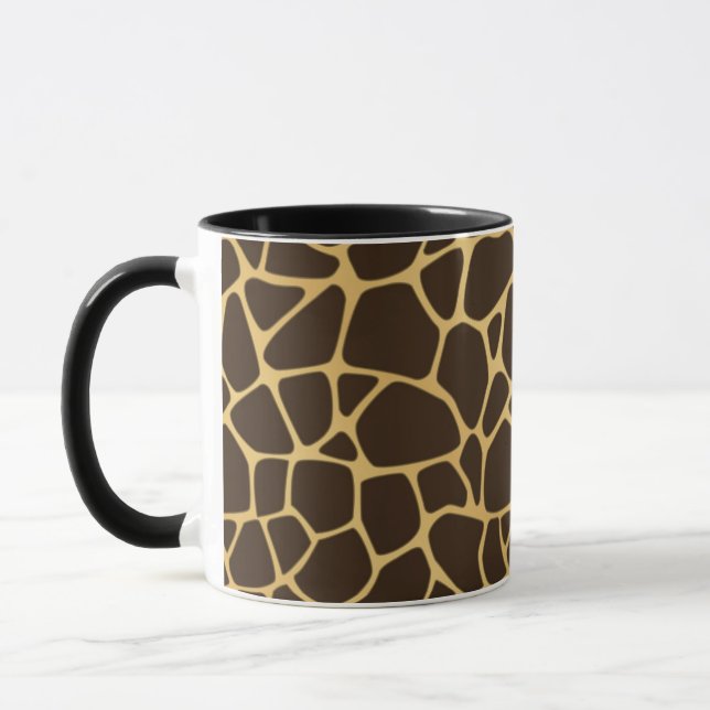 Caneca Fundo manchado girafa (Esquerda)