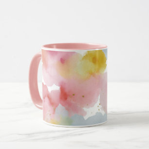 Caneca Fundo Pastel Abstrato