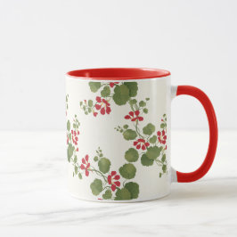 Caneca Fundo Red Nasturtium Cream