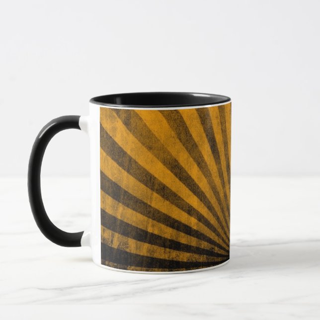 Caneca Fundo retro do teste padrão (Esquerda)