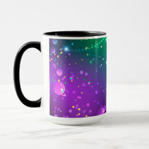 Caneca Fundo Roxo Festivo do Carnaval