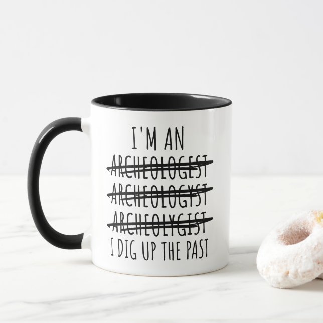 Caneca Funny Archaeologist  (Com Donut)