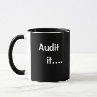 Funny Auditing Cote Auditor Mug Parody Pun Piada