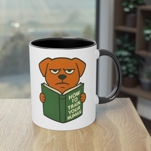 Caneca Funny Book Lover Dog Mug Dog Mom Dog Dad (When your dog judges you before coffee…)