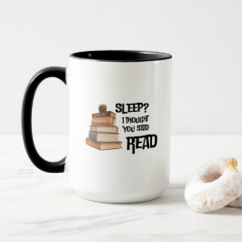 Caneca Funny Book Lover Quote Sleep I Thought You Said Re