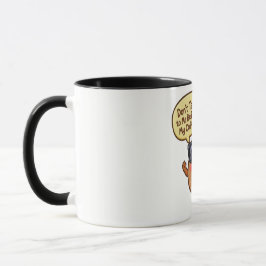 Caneca Funny Cartoon Coffee Bean "Don't Talk to Me" Mug