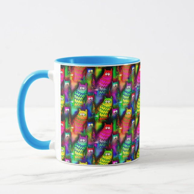 Caneca Funny Cats Pattern-54578 (Esquerda)