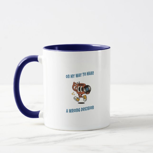 Caneca Funny Coffee Mug – Retro Aesthetic Quote Cup (Esquerda)