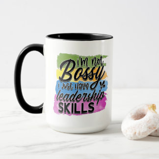 Caneca Funny coffee sarcasm word art bossy