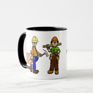 Caneca Funny Construction Workers Name