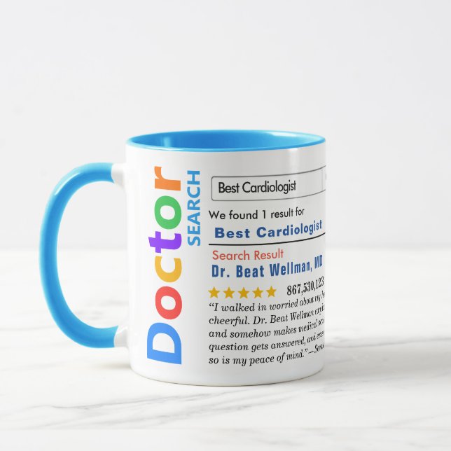 Caneca Funny Custom Best Cardiologist Mug (Esquerda)