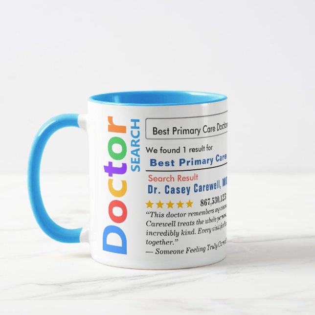 Caneca Funny Custom Best Doctor (Esquerda)