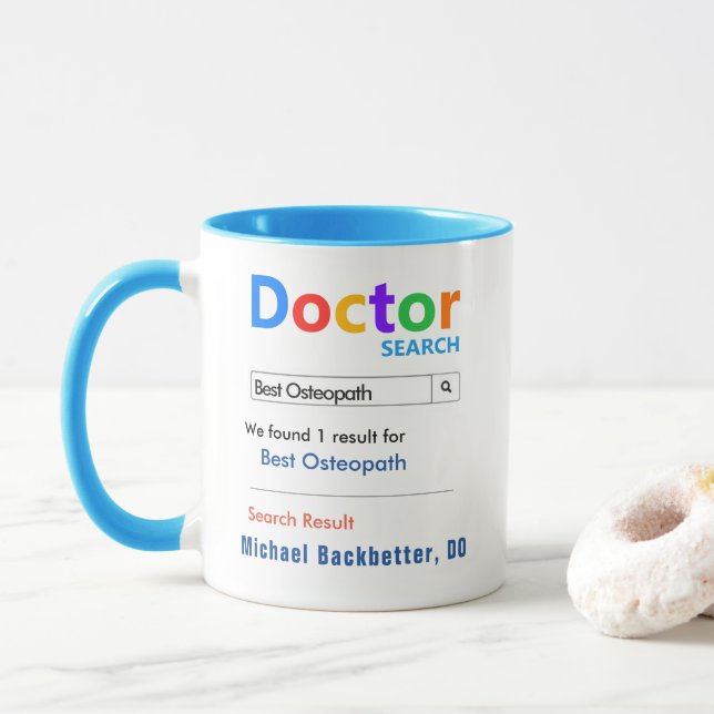 Caneca Funny Custom Best Osteopath (Com Donut)