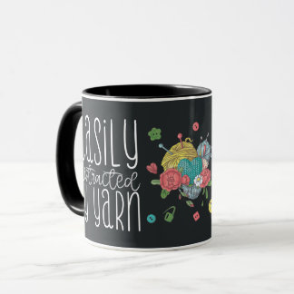 Caneca Funny fácil distraído por Yarn Crochet Mug