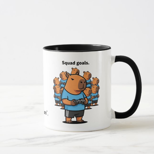 Caneca Funny Gamer Mug Capybara Squad – Pers (Direita)