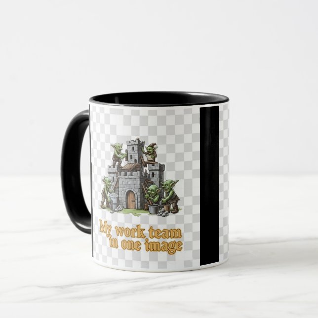 Caneca Funny Goblin Work Team Mug (Frente Esquerda)