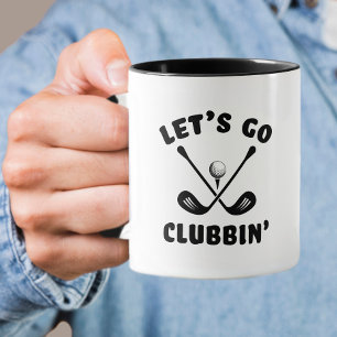 Caneca Funny Golf Club Humor Moderno Golfer Sports Black