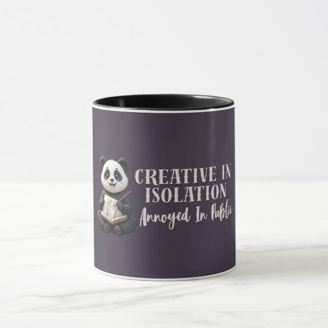 Caneca Funny Introvert Panda Mug – Creative in Isolation (Centro)