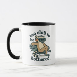 Caneca Funny Lemur Too Chill To Be Bothered Madagascar Ar