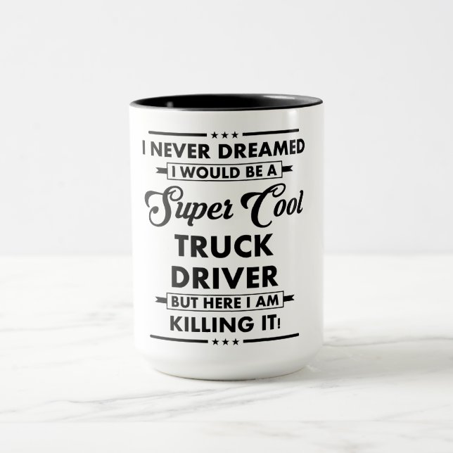 Caneca Funny Occupation/Profession Super Cool Driver (Centro)