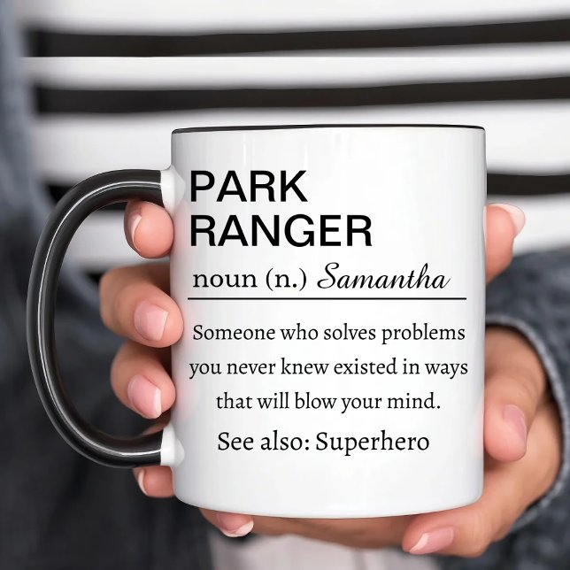 Caneca Funny Park Ranger Definition (Criador carregado)
