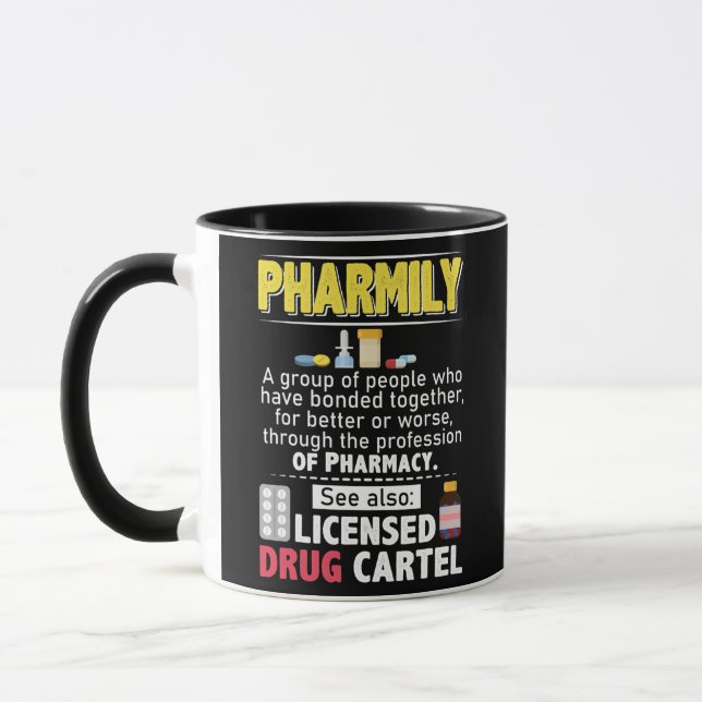 Caneca Funny Pharmacy Technician Pharmacist Jokes  (Esquerda)