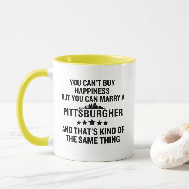 Caneca Funny Pittsburgher (Com Donut)