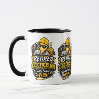 Caneca Funny Retired Electrician Mug