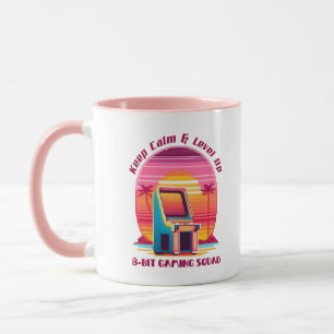 Caneca Funny Retro Gaming 80s Arcade 8-Bit Gamer Humor