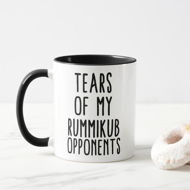 Caneca Funny Rummikub Player Gift Mug (Com Donut)