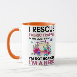 Caneca Funny Sewing Quote Vintage Floral Sewing Machine