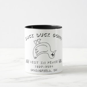 CANECA FUNNY SPRINGFIELD OHIO DUCK DUCK GANHOU CAFÉ MUG