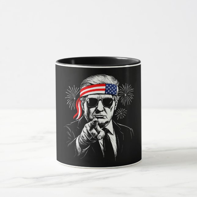 Caneca Funny Trump Golfo Dos EUA 2025 4 De Julho (Centro)