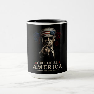 Caneca Funny Trump Golfo Dos EUA 2025 4 De Julho
