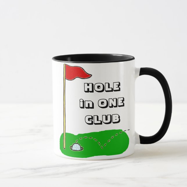 Caneca Furo do golfe em um costume do clube personalizado (Direita)