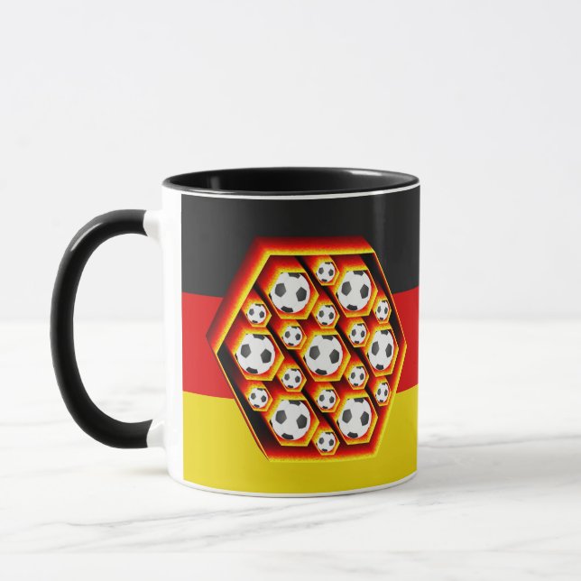 Caneca Fussbälle in glühenden Waben (Esquerda)