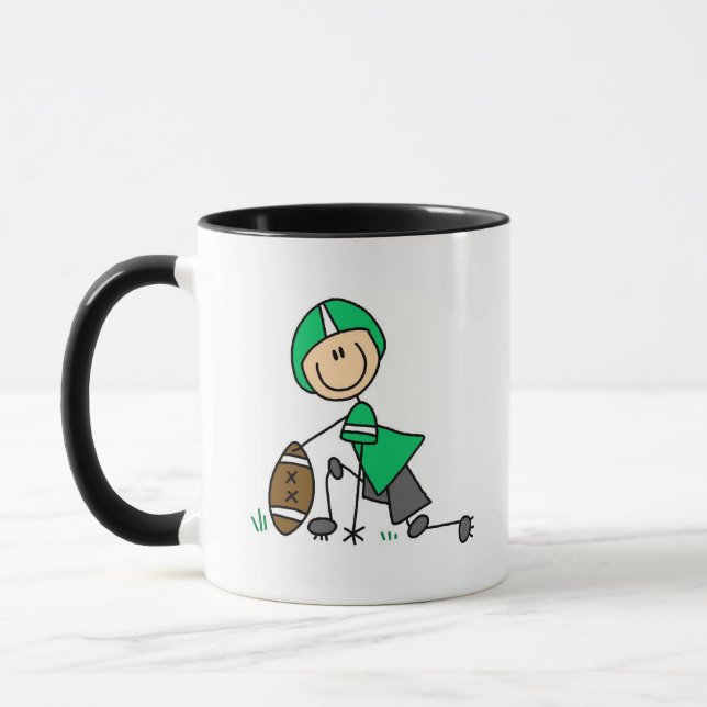 Caneca Futebol de Boneco Verde (Esquerda)