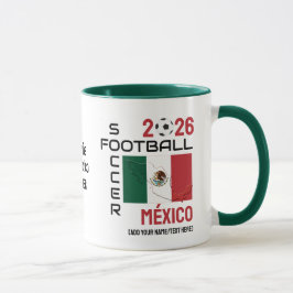 Caneca Futebol do MÉXICO 2026 A QUALQUER ANO