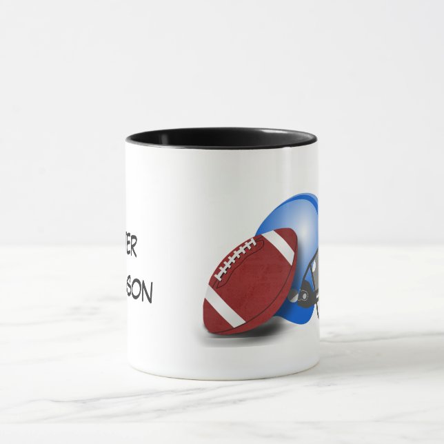 Caneca Futebol e capacete personalizam com nome (Centro)