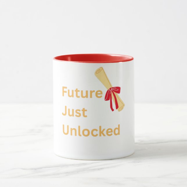 Caneca Futuros Modos de Rolagem de Graduação Desbloqueado (Centro)