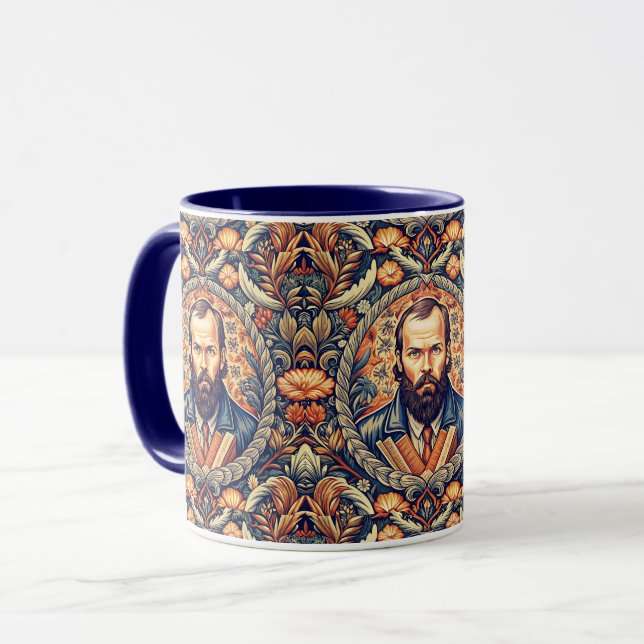 Caneca Fyodor Dostoyevsky - Literatura Russa (Frente Esquerda)
