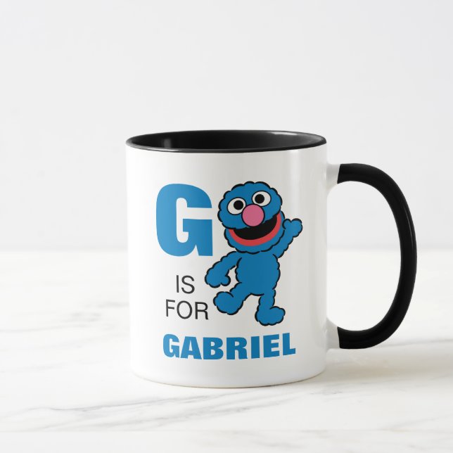Caneca G é de Grover | Adicione seu Nome (Direita)