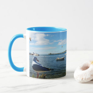 Caneca Gaivota, Barcos E Oceano,